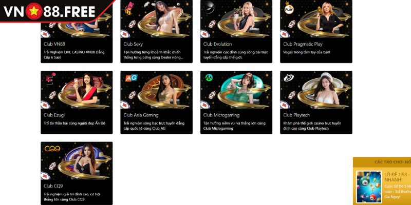 Hướng dẫn tham gia sảnh Casino VN88 chuẩn xác nhất