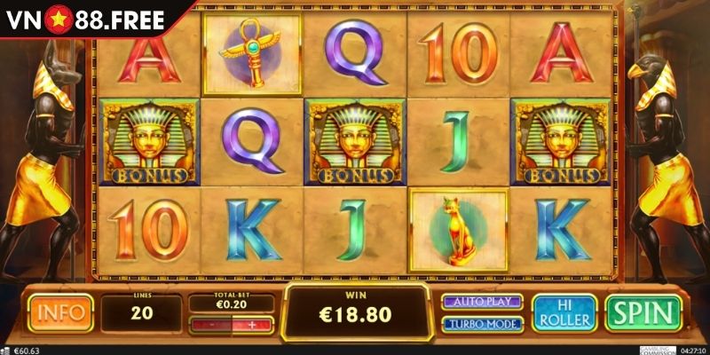 Nổ Hũ Jili - Trải Nghiệm Slot Game Đỉnh Cao Tại VN88 3 Tham gia game slot Pharaoh’s Treasure
