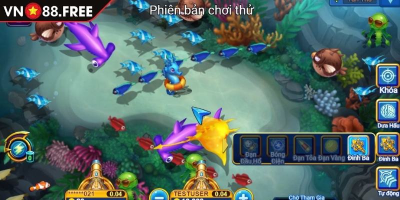 Trùm Bắn Cá - Khám Phá Hệ Thống Vũ Khí & Kinh Nghiệm Từ VN88 2 Súng đặc biệt trong game